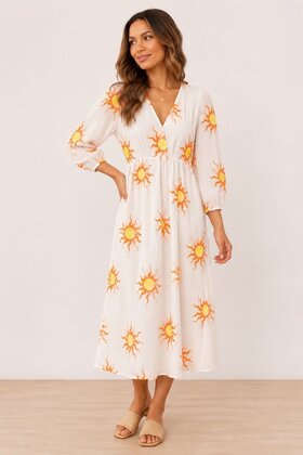 Jurk Sunsine Geel/Oranje