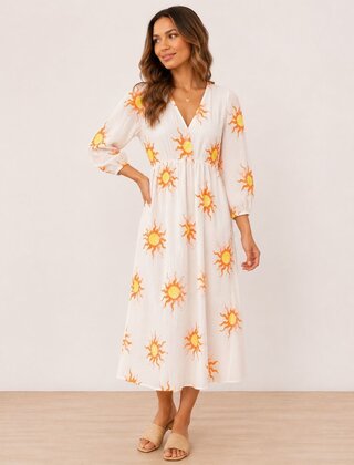 Jurk Sunsine Geel/Oranje