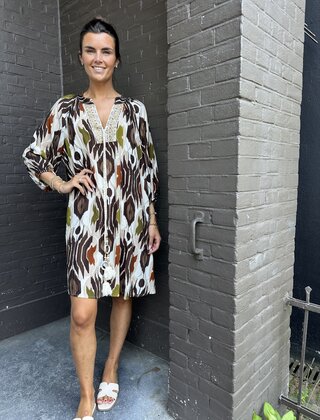 Jurk Boho bruin