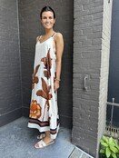 Jurk Palm off white