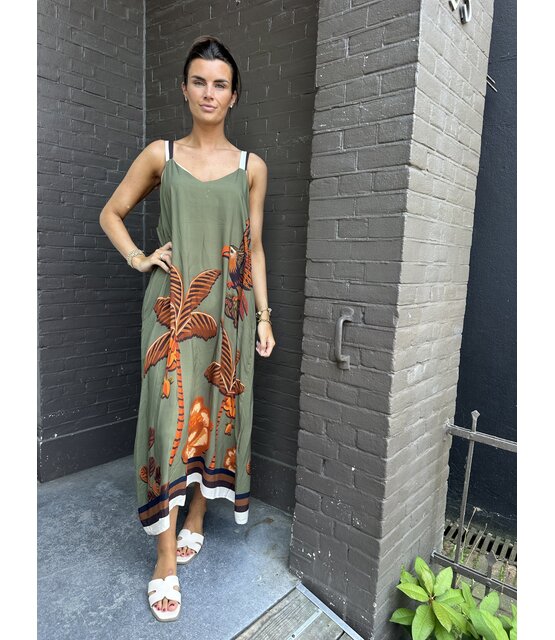 Jurk Palm groen