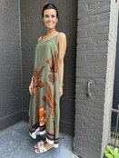 Jurk Palm groen