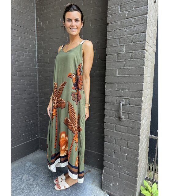 Jurk Palm groen