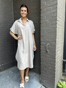 Jurk Mariska taupe