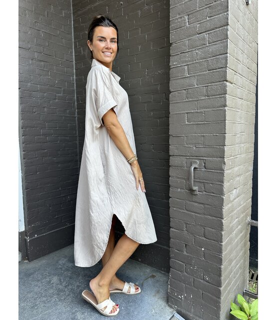 Jurk Mariska taupe