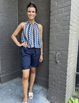 Short Ciska blauw