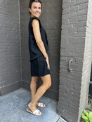 Top Bianca zwart
