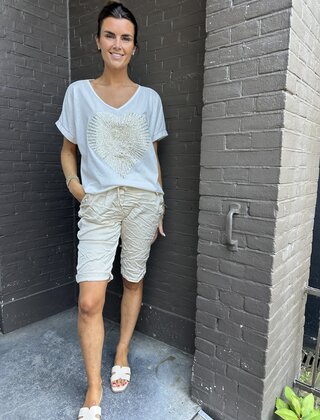 Top Heart off white