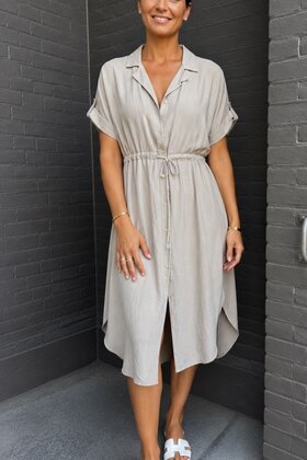 Jurk Sonja taupe