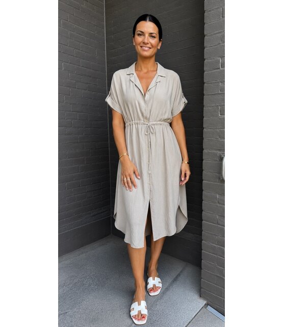 Jurk Sonja taupe
