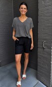 Top Simone bruin glitter