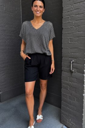 Top Simone bruin glitter
