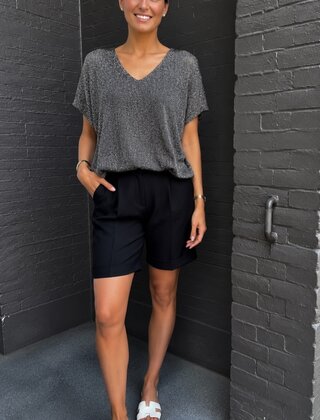 Top Simone bruin glitter
