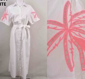Jurk Paris wit/roze