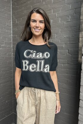 Top Ciao Bella Zwart