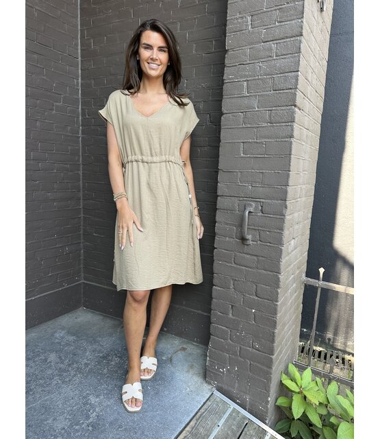 Jurk Iris Camel