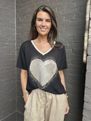 Top Hart Zwart/Goud