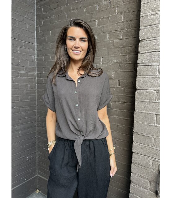 Blouse Tamar bruin