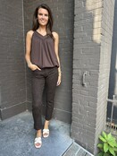 Jeans Mom Panter Bruin