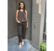 Jeans Mom Panter Bruin