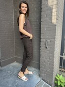 Jeans Mom Panter Bruin