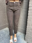 Jeans Mom Panter Bruin