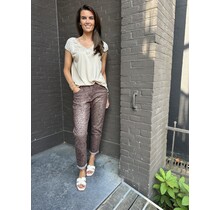 Jeans Mom Panter Camel