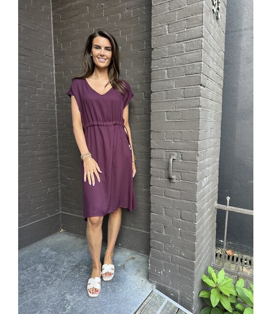 Jurk Iris Bordeaux