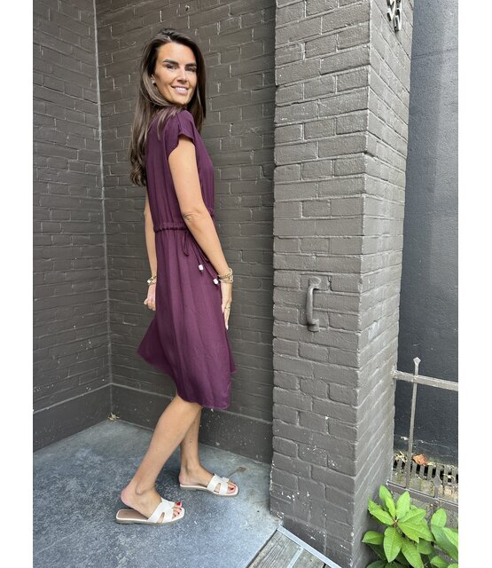 Jurk Iris Bordeaux