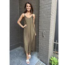 Jurk Metallic Bruin