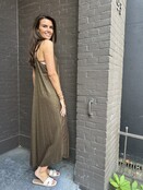 Jurk Metallic Bruin