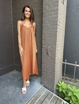 Jurk Metallic Terra
