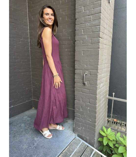 Jurk Marscha Bordeaux