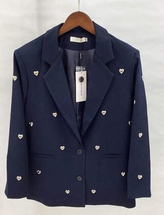 Blazer Hearts Donkerblauw