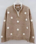 Trui Dots Beige