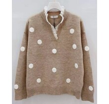 Trui Dots Beige