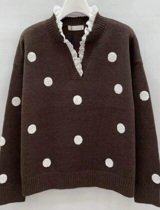Trui Dots Bruin