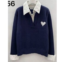Trui Charlotte Donkerblauw