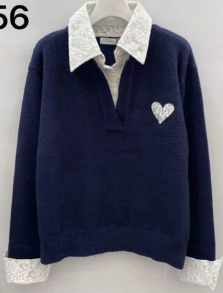 Trui Charlotte Donkerblauw