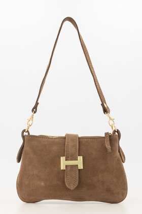 Tas Burnley suede taupe