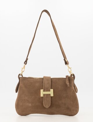 Tas Burnley suede taupe