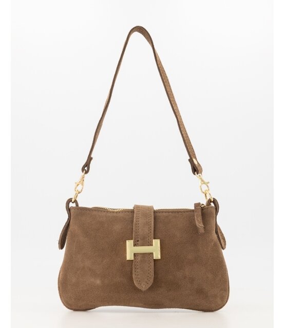 Tas Burnley suede taupe
