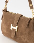 Tas Burnley suede taupe
