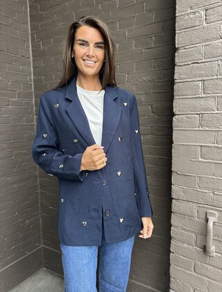 Blazer Hearts Donkerblauw