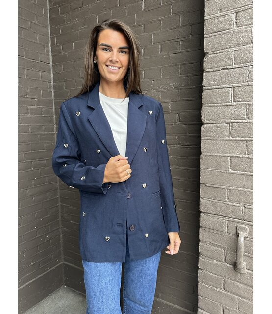 Blazer Hearts Donkerblauw