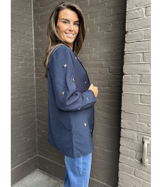 Blazer Hearts Donkerblauw