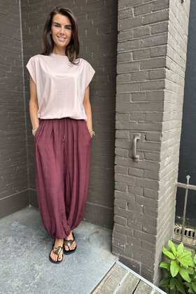 Broek Mandy Bordeaux