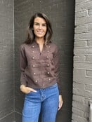 Vest Larissa Bruin