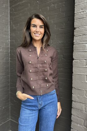 Vest Larissa Bruin