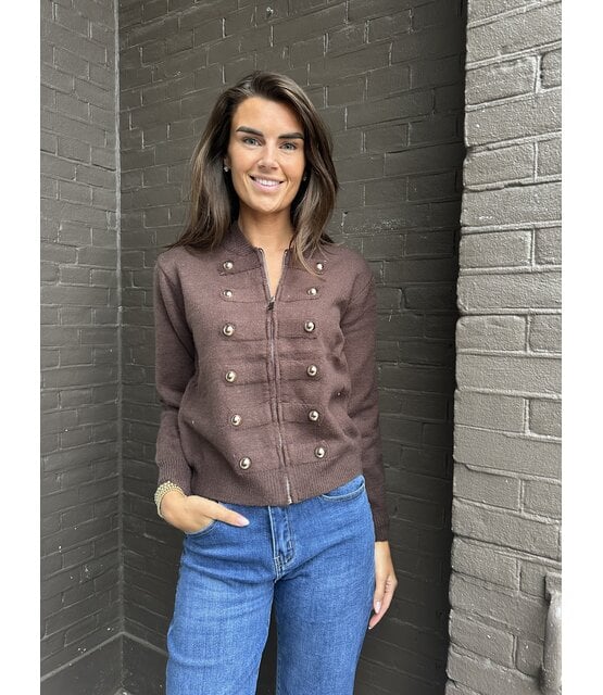 Vest Larissa Bruin